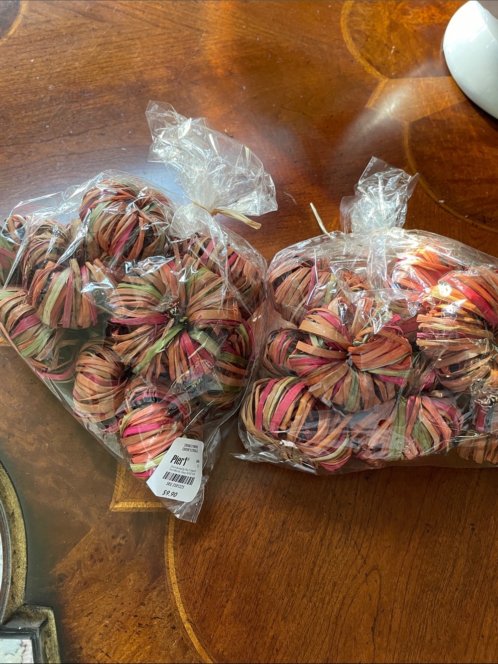 Two bags Multicolor Decorative Pumpkin Vase Filler
Pack of Seasonal Accents
